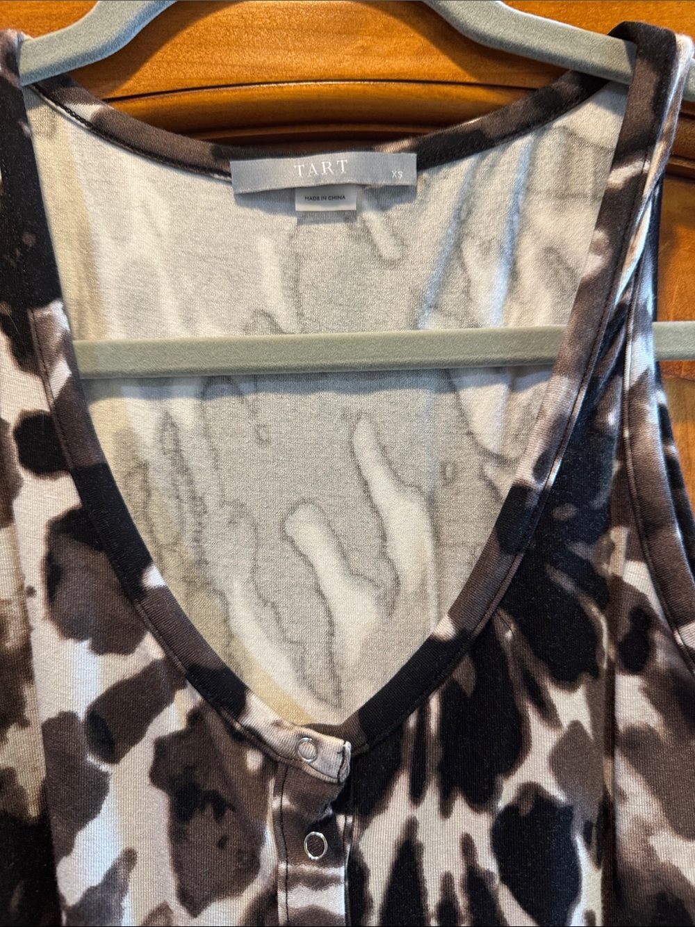 TART Black and White Tie-Dye One-Piece Bodysuit
Never worn